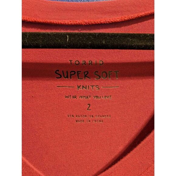 Sz 2 Torrid Super Soft Ombre T-shirt Dress - Picture 7 of 7